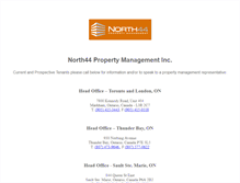 Tablet Screenshot of north44pm.com